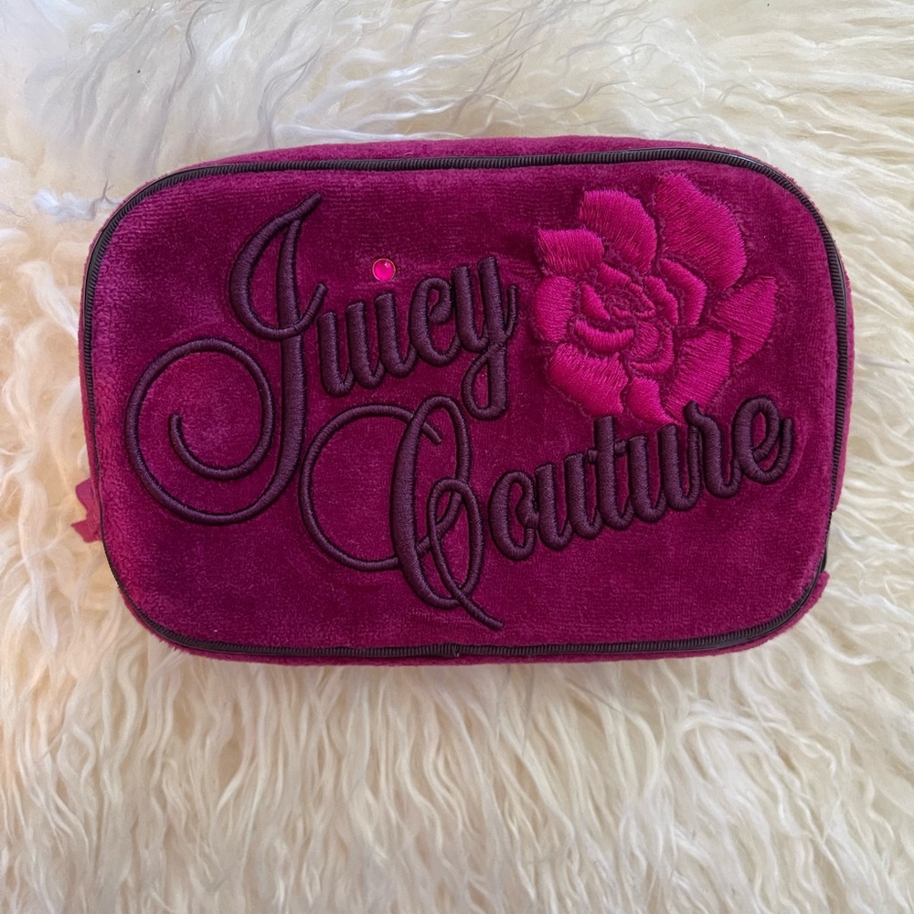 Juice Couture Pink Velour Pouch